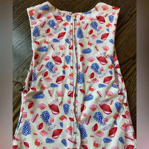 Free People FP Movement x Aila Blue Seashell Print One Piece Swimsuit Small - Picture 7 of 9